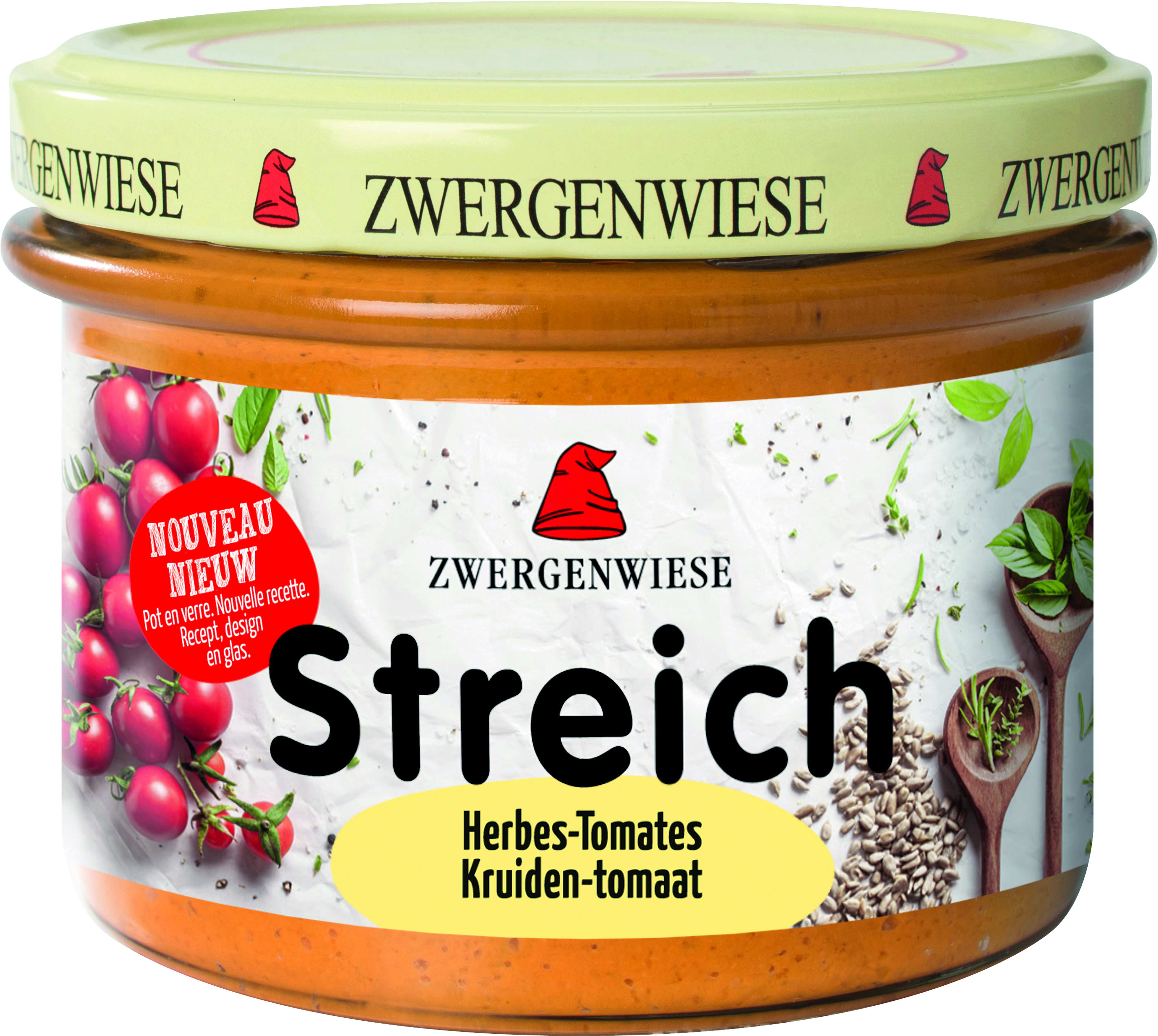 Zwergenwiese Herbes-tomate spread bio 180g